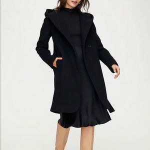 Aritzia Montgomery Wool Coat (Black)